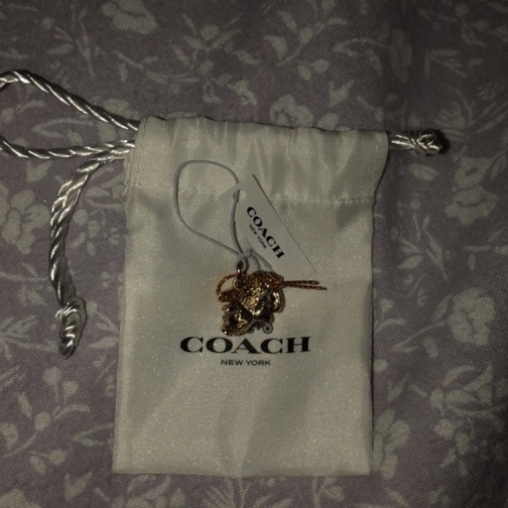 Coach Gold Pig Charm
